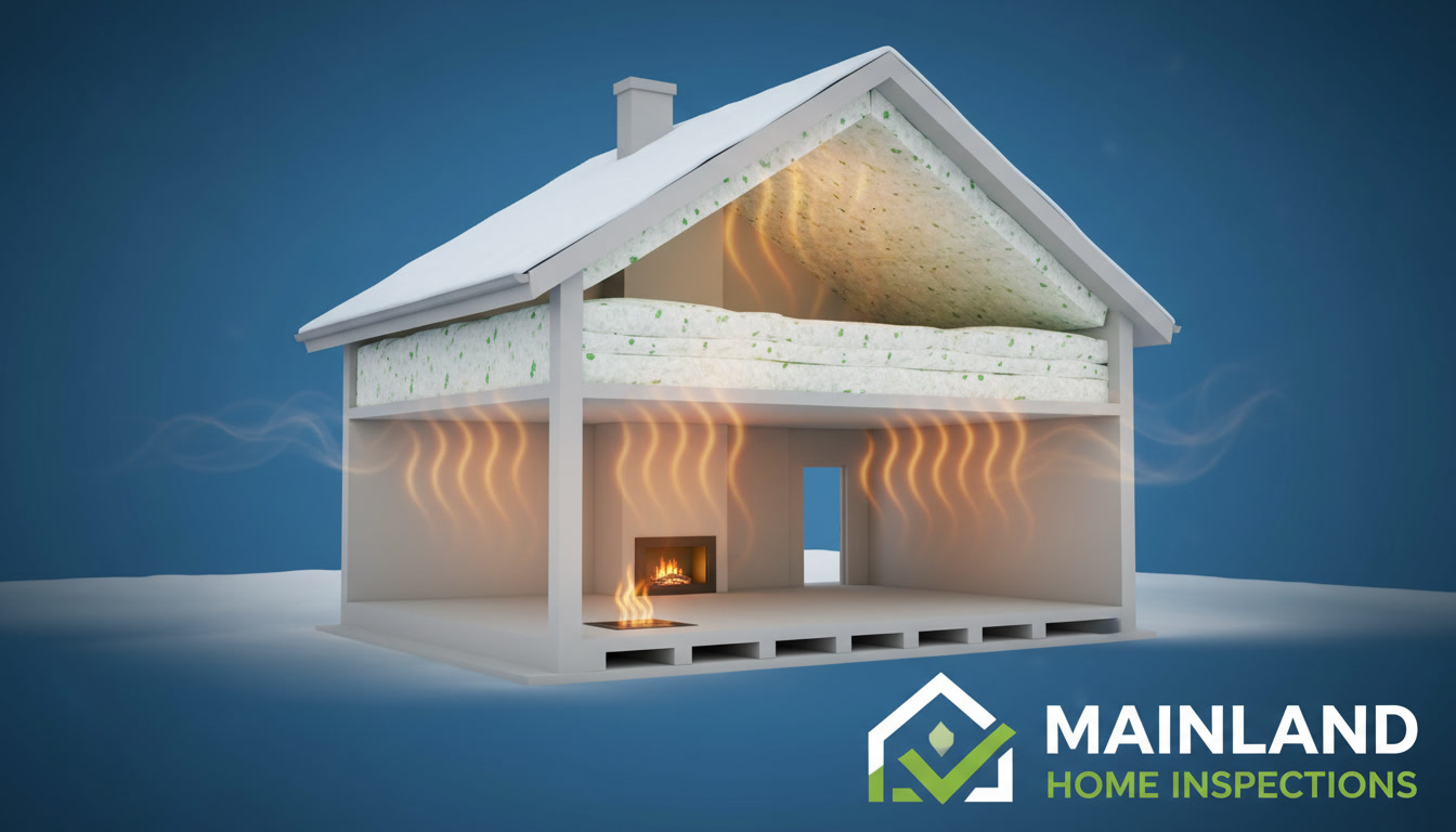 Ceiling insulation inspection inside a New Zealand roof space