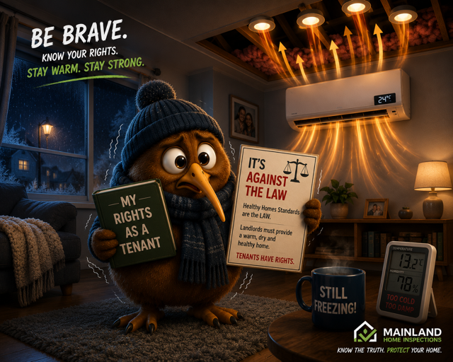 Kiwi learning about tenant rights under New Zealand Healthy Homes Standards.